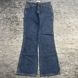 Gap Flare Jeans Womens 8 (31x32) Blue Mid Rise Wide Leg Western Vintage Y2K